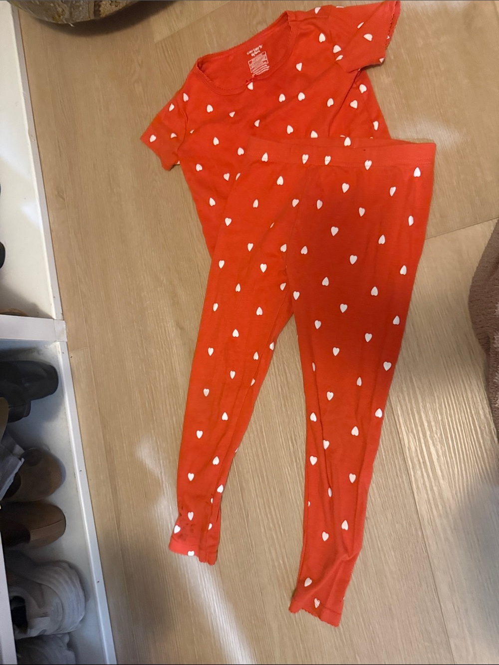 Carter's Red Heart-Print Pajama Set